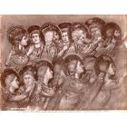 The Ascension of Jesus Christ by Giotto, Padua - Vintage Photograph