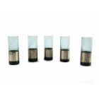 Set of Five Shot Glasses for Liqueur