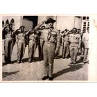 Mohammad Reza Shah, King of Iran Saluting