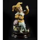 Vintage Terracotta Child and Tambourine