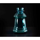 Vintage Turquoise Glass Vase