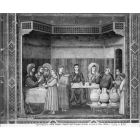 The Wedding of Cana - Vintage Photo Detail of the "Cappella degli Scrovegni" (Padova, Italy)