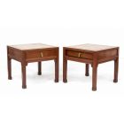 A Pair of Wood Low Tables
