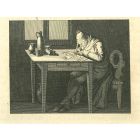 Portrait of Man while Writing 