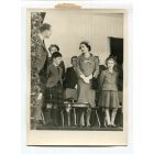 Queen Elizabeth,  Prince Philip and Prince Carlo and  Princesses Anna