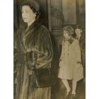 Queen Elizabeth with Princess Anne and Prince Charles-  Vintage Photograph
