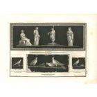 Ancient Roman Painting, The Offering Scene and Pigeons