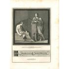 Ancient Roman Painting -  Attendance Scene