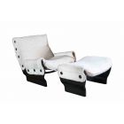 Lounge Chair and Pouff "Canada"