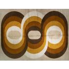 Vintage Space Age Spiral Tapestry