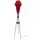 Vintage Red Floor Lamp attr. to Vistosi - Italy 1960s