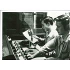 Teenagers learn Radio Broadcasting- American Vintage Photograph