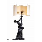 Vintage Ceramic Table Lamp by Tommaso Barbi - Italy 1970s