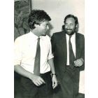 Claudio Martelli and Ottaviano Del Turco - Vintage Photograph