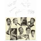 Poster of the Festival of Jazz 1948 Signed by Various Artists