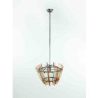 Pink and Green Vintage Chandelier - Italy 1970s