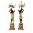 Pair of Mori Venitian Baroque-Style Floor Lamps
