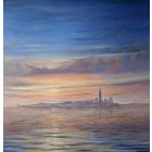 Sunset in Venice over San Giorgio from San Biagio