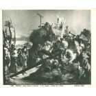 Jesus Climbs up the Calvary  By Tiepolo - Vintage  Photograph  of  Painting 