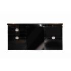 Black Sideboard by Luigi Caccia Dominioni for Azucena - Italy 1960s