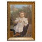 Portrait of Child on a Car