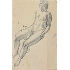 Sketch Of Nude Man