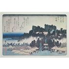 Houses by Lake-  Eight Scenic Spots in Suburban Edo   