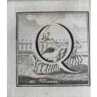 Antiquities of Herculaneum  - Letter of the Alphabet  Q