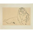Reclining  Nude With Raised Torso