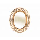 Rattan Wall Mirror by Bonacina