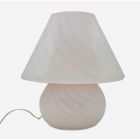Vintage Table Lamp in Pink Glass, Murano 