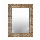  Vintage Brass Square Mirror