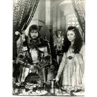 Cherie Lunghi and Nigel Terry on the set of "Excalibur"