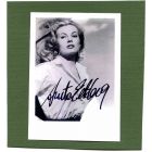 Portrait of Anita Ekberg, with hand signature