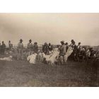 The Old Days  Photo - Huntsmen with Dogs