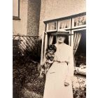 The Old Days Photo - Woman and Dog