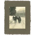 The Old Days - Woman on the Snowy Road