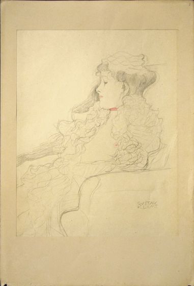 Sketched Portrait: Lady with Scarf  - SOLD - SOLD