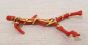 Coral and Gold Brooch