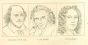 Portrait of Shakespeare, L. Sterne and S. Clarke