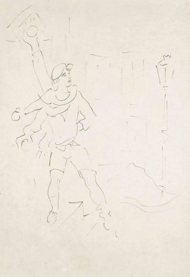 Dargelos bandit la boule de neige from "Les Enfants Terribles" by Jean Cocteau - Surrealist Artwork 