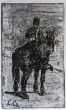 Giovanni Fattori, Etching, Print, Artwork, Modern Art, Italian Print, Gunner Riding