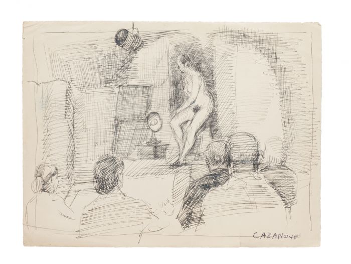 Nude" by R. Casanove - Modern Artwork