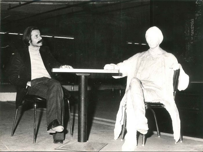 Achille Bonito Oliva and Georges Segal