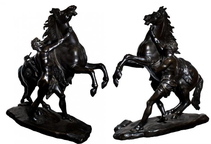 Horses and Charioteer by Anonymous - Decorative Object