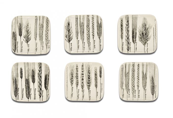 Six "Spikes" series Dishes by Piero Fornasetti - Decorative Objects 