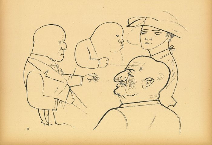  Shark from Ecce Homo by George Grosz -Modern Artwork