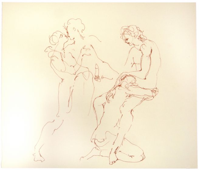 The Couple by Leonor Fini - Contemporary Artwork