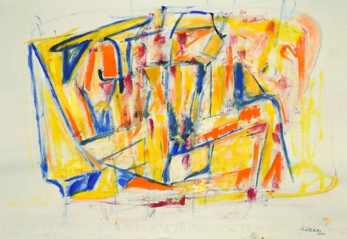 Geometrical Abstract Composition is an original contemporary artwork realized by the Italian artist Giorgio Lo Fermo (Messina, 1947) in 2020.