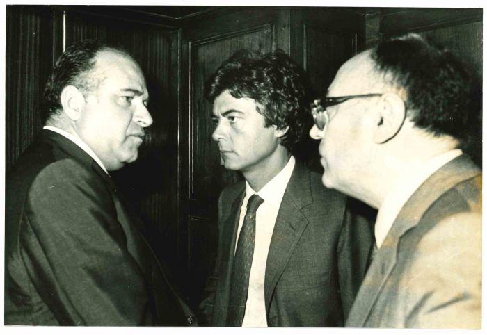 Claudio Martelli and Valerio Zanone- Vintage Photograph